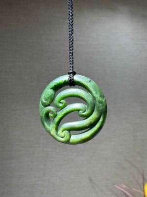 New Zealand Pounamu (Jade) Koru/Spiral