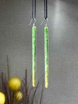 New Zealand Pounamu (Jade) Drop Earrings​