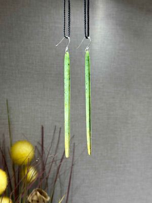 New Zealand Pounamu (Jade) Drop Earrings​