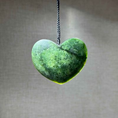 New Zealand Pounamu (Jade) Heart/Manawa