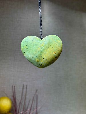 New Zealand Pounamu (Jade) Heart/Manawa