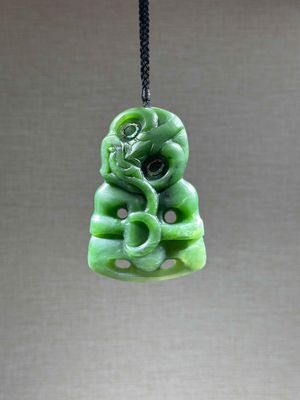 New Zealand Pounamu (Jade) Hei Tiki