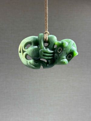 New Zealand Pounamu (Jade) Hei Tiki