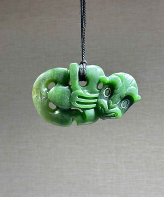 New Zealand Pounamu (Jade) Hei Tiki