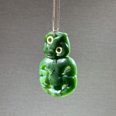 New Zealand Pounamu (Jade) Hei Tiki