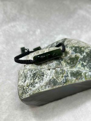 New Zealand Pounamu (Jade) Woven Bracelet