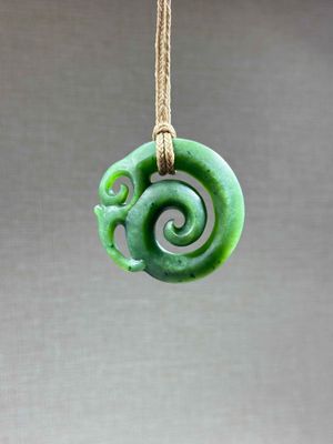 New Zealand Pounamu (Jade) Koru/Spiral