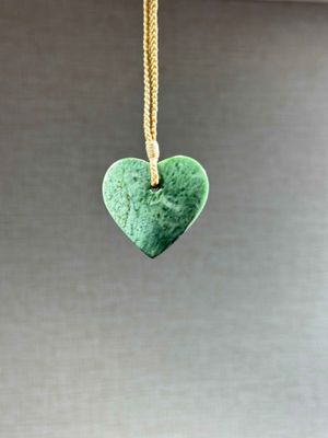 New Zealand Pounamu (Jade) Heart/Manawa