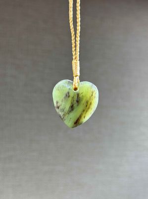 New Zealand Pounamu (Jade) Heart/Manawa