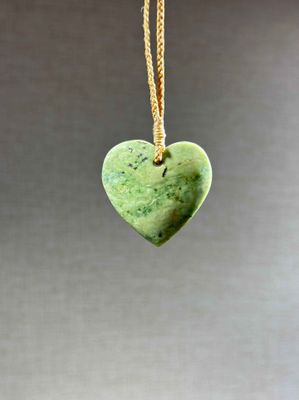 New Zealand Pounamu (Jade) Heart/Manawa