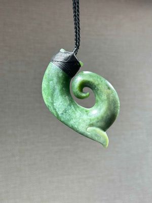 New Zealand Pounamu (Jade) Hei Matau/Fish Hook