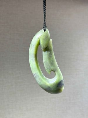 New Zealand Pounamu (Jade) Hei Matau/Fish Hook