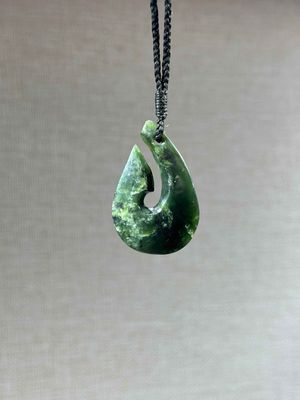 New Zealand Pounamu (Jade) Hei Matau/Fish Hook