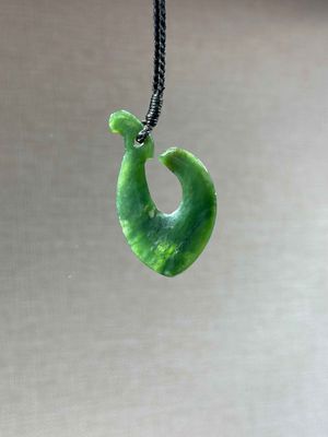 New Zealand Pounamu (Jade) Hei Matau/Fish Hook