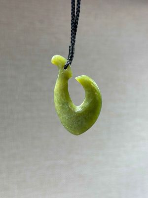 New Zealand Pounamu (Jade) Hei Matau/Fish Hook