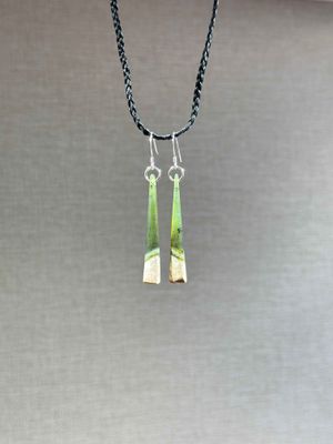 New Zealand Pounamu (Jade) Drop Earrings