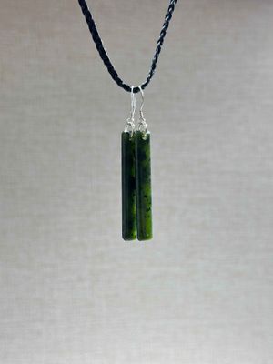 New Zealand Pounamu (Jade) Drop Earrings