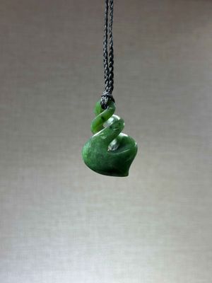 New Zealand Pounamu (Jade) Pikorua/Infinity Twist