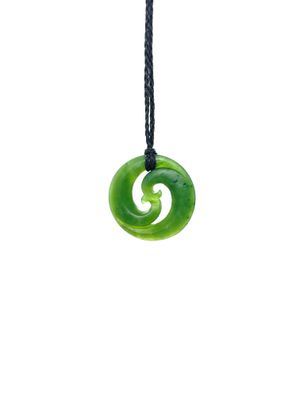 New Zealand (Jade) Pounamu Koru spiral Small