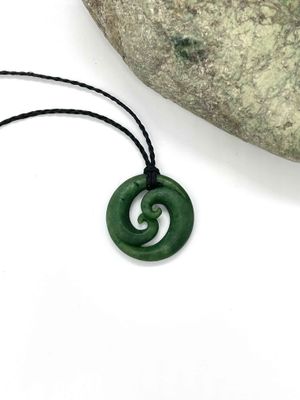 New Zealand (Jade) Pounamu Koru spiral Small