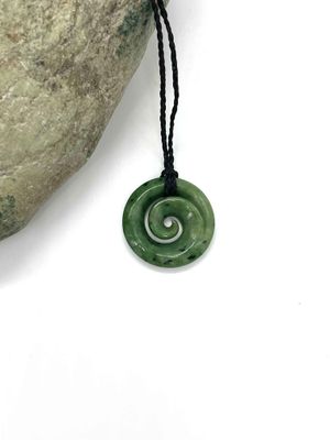 New Zealand (Jade) Pounamu Koru spiral Small