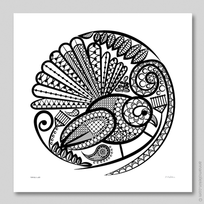 Fantail&#039;s Lace Wall Art Print by Anna Mollekin | Fantail Art NZ