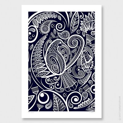 Huia&#039;s Tapestry by Anna Mollekin | Huia Feather Wall Art