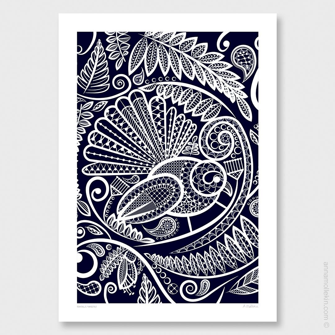 Fantail&#039;s Tapestry by Anna Mollekin | Fantail Wall Art