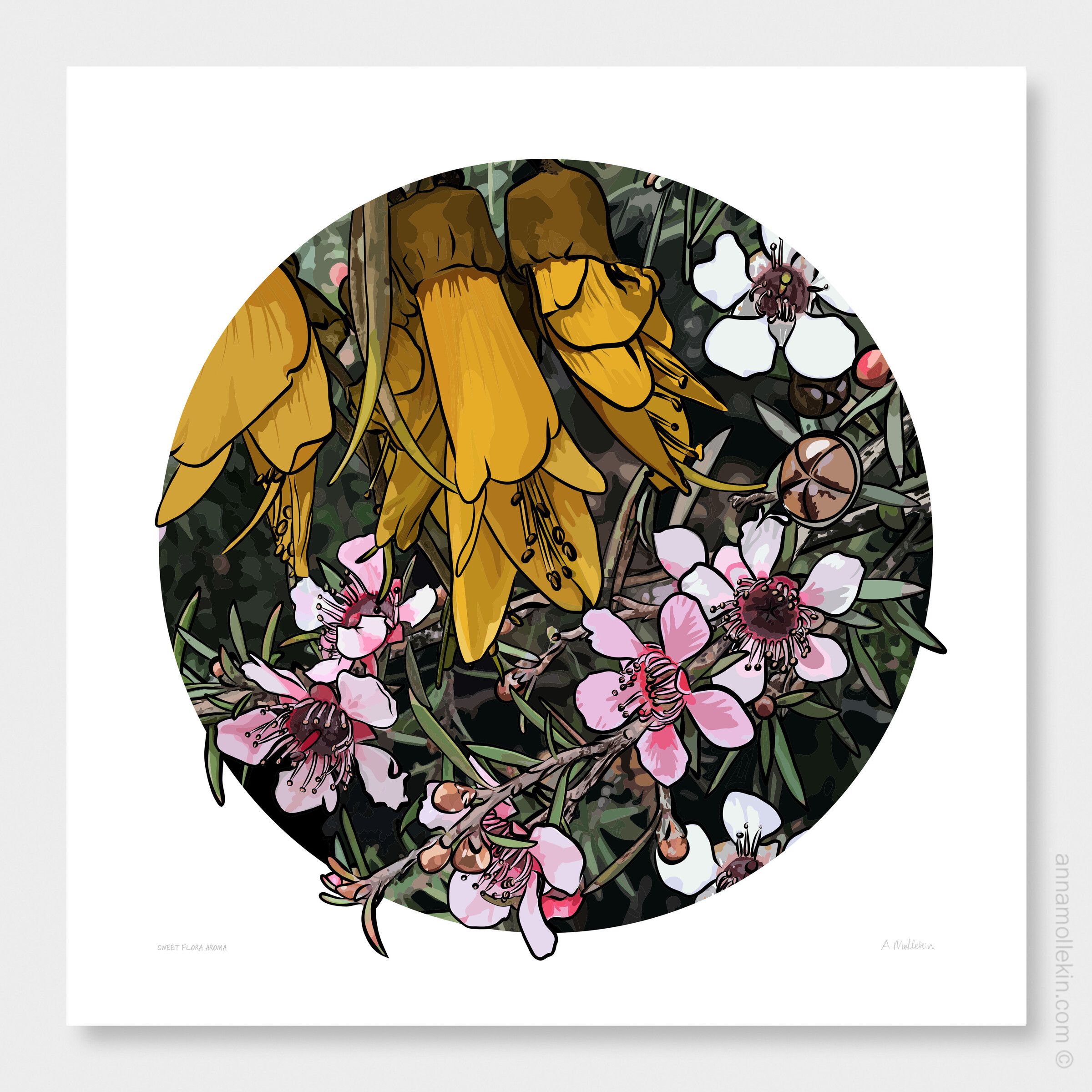 Sweet Floral Aroma by Anna Mollekin | Native Art Prints