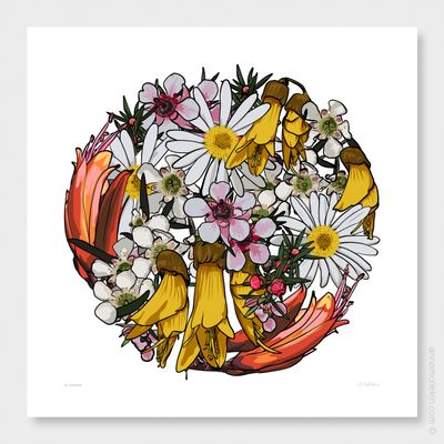 My Sunshine by Anna Mollekin | Native Flower Wall Art