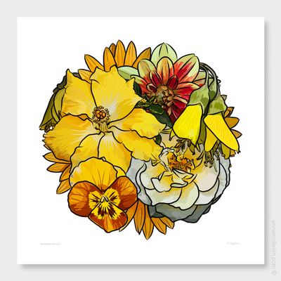 Blossoming Positivity by Anna Mollekin | Beautiful Floral Prints