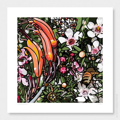 NZ Floral Wonderland Two by Anna Mollekin | Beautiful Floral Artwork