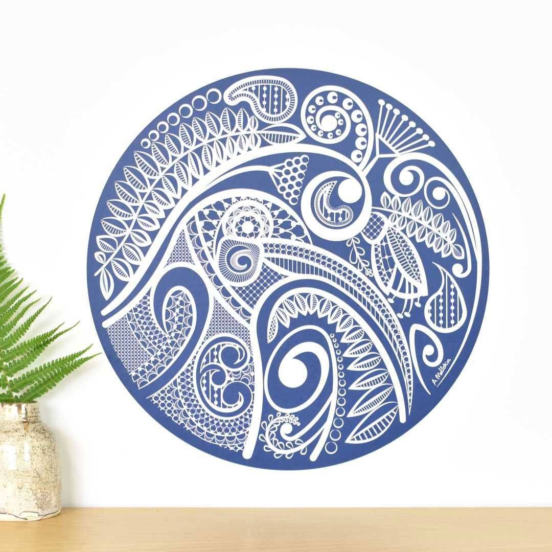 Kiwi's Lace native bird wall decal