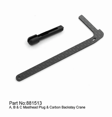 DF65 A, B &amp; C Masthead Plug &amp; Carbon Backstay Crane