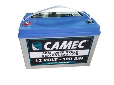 A   Camec 120ahr 12 volt battery - Pick up only