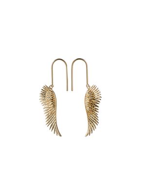 Karen Walker Mini Cupid Wing Earrings Gold Plated