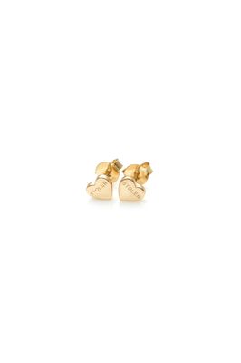 Stolen Girlfriends Club Heart Earrings Gold Plated