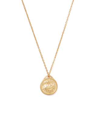 Kirstin Ash Alchemise Coin Necklace 18k Gold Plated