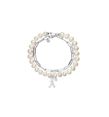 Karen Walker Girl with the Pearls and Chain Bracelet