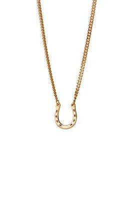 Karen Walker Mini Horseshoe Necklace 9ct Gold