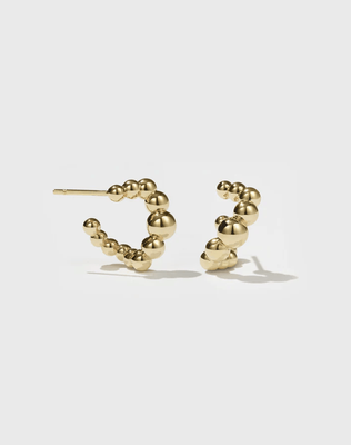 Meadowlark Fizzy Hoops Small Gold Plated