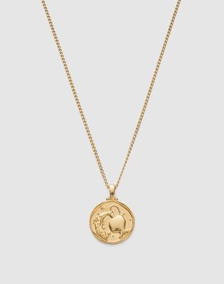 Kirstin Ash Aquarius Zodiac Necklace Gold Plated 45-50cm