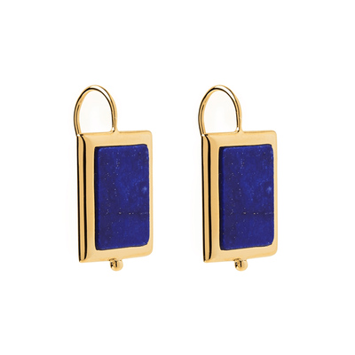 Najo Lapis Earrings Gold Plated