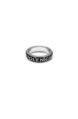 Stolen Girlfriends Club Corrugated Text Ring