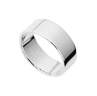 Najo Flat Band Ring Silver