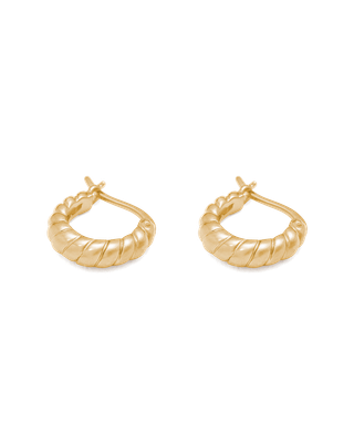 Kirstin Ash Cypress Hoops Gold Plated
