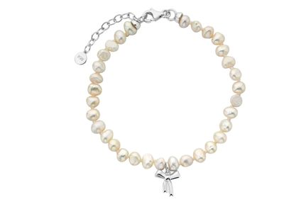 Karen Walker​ Petite Bow with Pearls Bracelet