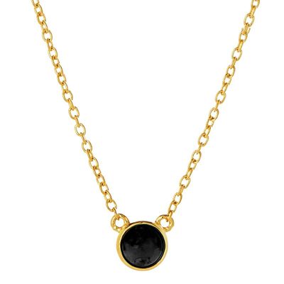 Najo Heavenly Onyx Necklace Gold Plated