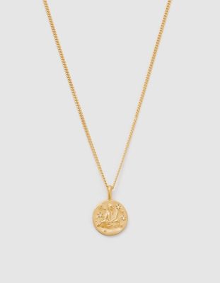 Kirstin Ash Aquarius Petite Zodiac Necklace 18k Gold Vermeil 45-50cm