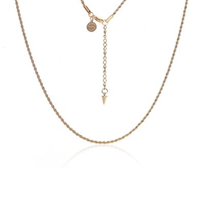 Silk &amp; Steel Rosa Rope Chain Gold Plated